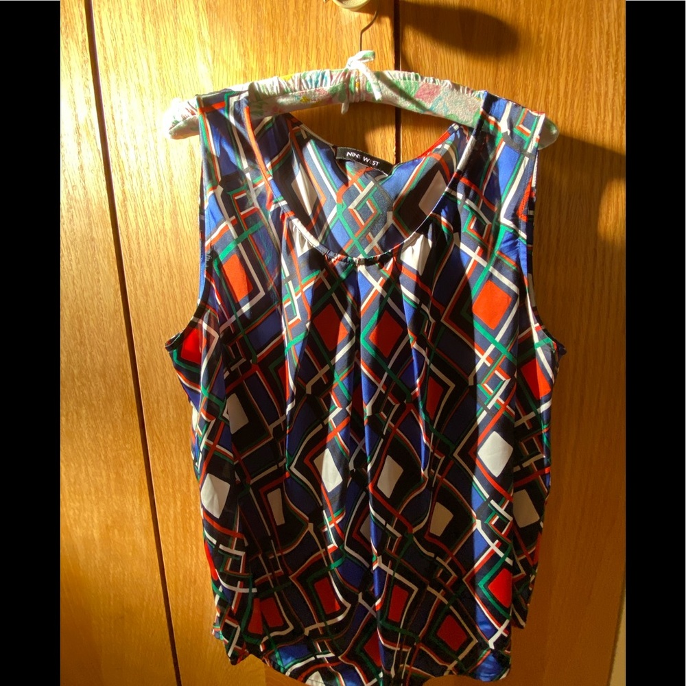XL Nine West patterned tank top